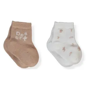 S741 Чорапи 2ч. 0-6M BROWN