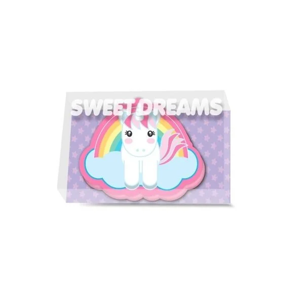 Sweet Dreams Гума бял еднорог
