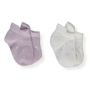 S759 Чорапи 2ч. 6-12M ECRU-LILAC