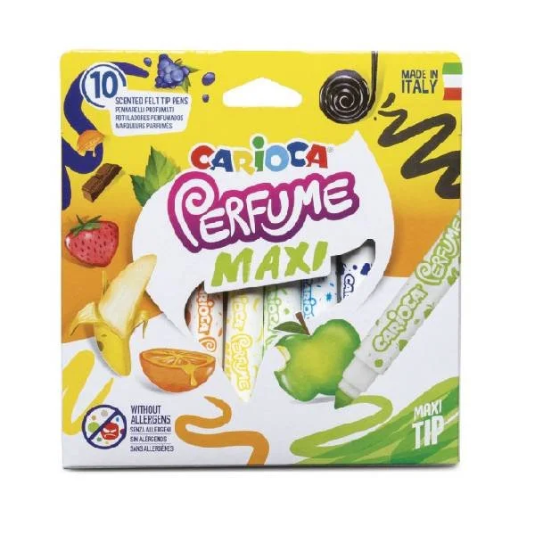 CARIOCA Maxi Флумастери с печати, ароматни 10бр.