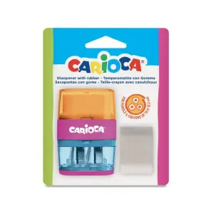 CARIOCA Двойна острилка + гума Лилав