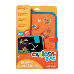 CARIOCA Baby Travel Черна дъска с 4бр. тебешири
