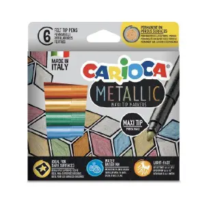 CARIOCA Metallic Маркери 6 цвята