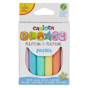 CARIOCA Plasty Пластилин 6бр., пастелни цветове