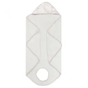 Хавлия с качулка дуо NIZA 100x100 White/Purple