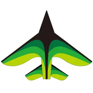 Хвърчило самолет 115 х 75 см зелен
