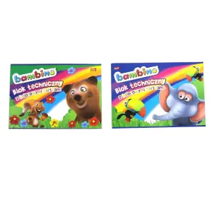 Блокче 10л. цветна хартия Bambino