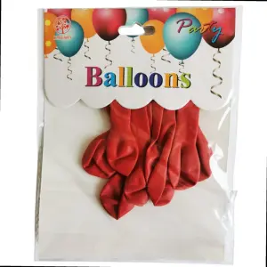 К-т 10 червени балона 15 см