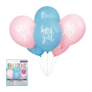 76095 Комплект 8бр. балони “Boy or Girl“ 30 см.