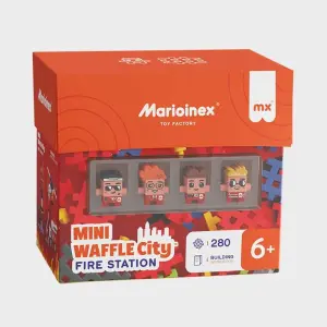 Мини вафлен конструктор Marioinex " Пожарна станция", 280 части