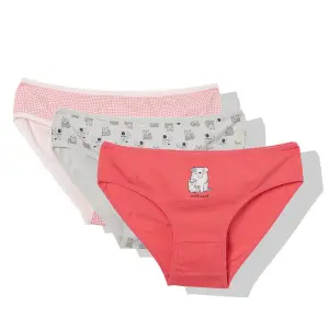 X031 Бикини 3бр. WOOF WOOFPINK-GREY 4г