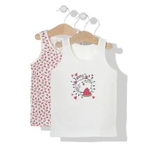 X041 Потник 2бр. MELON PINK- ECRU 4г