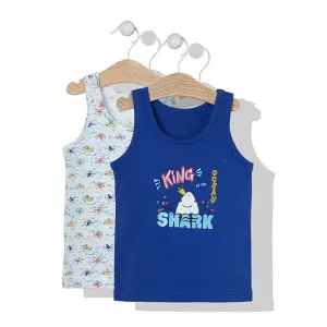 X057 Потник 2бр. KING SHARK BLUE- WHITE 2г