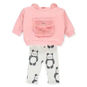 K4443 К-кт 2ч.розов CUTE AND CHUBBY 18-24M/92CM