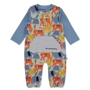 K4537 Гащеризон с блуза ANIMAL STORY 12-18M/86CM