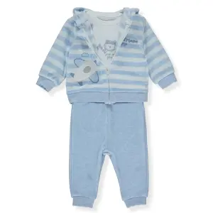 K4558 К-кт 3 части син AIRPLANE TRIP 18-24M/92CM