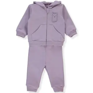 K4616 Анцуг с качулка лилав CUTE LAMA 9-12M/80CM