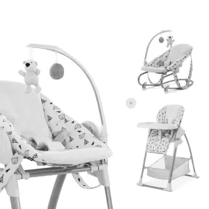 Стол за хранене Sit N Relax 3в1 Nordic Grey