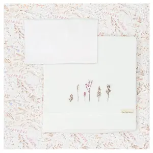 Чаршафи 3бр за количка NIZA 40x80 White/Purple