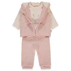 K5115 К-кт 3ч BUNNY DUSTY ROSE 6-9М