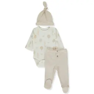 T4034 К-кт 3ч ORGANIC BORN WITH LOVE BEIGE 1-3M