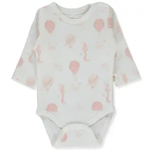 T4035 Боди д.р. ORG BORN WITH LOVE ECRU 9-12M