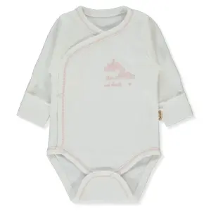 T4036 Боди д.р. ORGANIC BORN WITH LOVE ECRU 0-1M