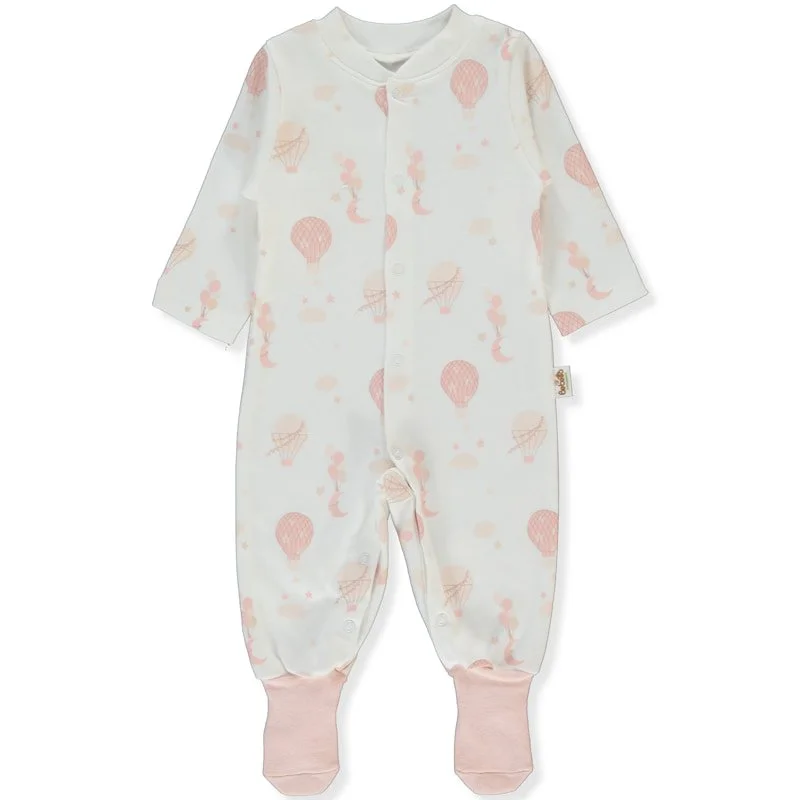 T4037 Гащеризон ORGANIC BORN WITH LOVE ECRU 3-6M