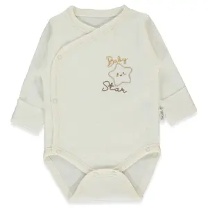 T4042 Боди д.р. BE KIND DARK ECRU 1-3M