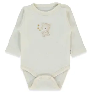 T4043 Боди д.р. BE KIND DARK ECRU 9-12M