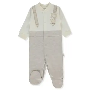 T4048 Гащеризон BE KIND BEIGE MELANGE 3-6M