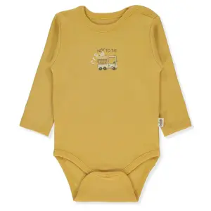 T4076 Боди д.р. ORGANIC MACHINES MUSTARD 24-36M