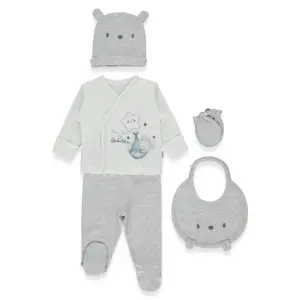 Z1062 К-кт 5ч BE KIND GREY MELANGE 0-3 M