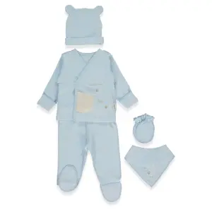 Z1083 К-кт 5ч ORGANIC SLEEPY SHEEPY BLUE 0-3 M