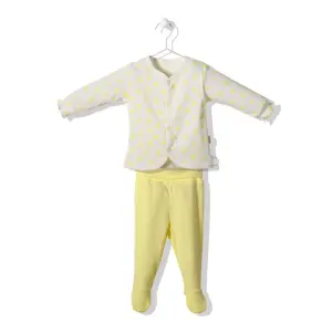 F1216 Пижама SUN AND FRIENDS Жълт 6-9M/74CM