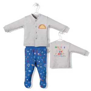 F1227 Пижама SKY BALL син 6-9M/74CM