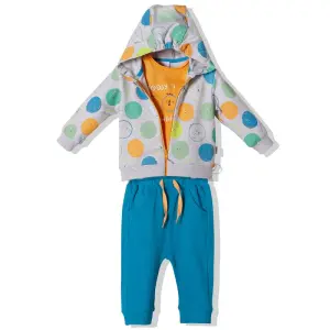 K3752 К-кт 3ч. COLORED FACES син 9-12M/80CM