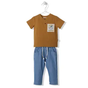 K3920 К-кт 2ч. STREET ANIMALS кафяв 18-24M/92CM