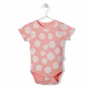 T3043 Боди CUTE DAISY розов 6-9M/74CM