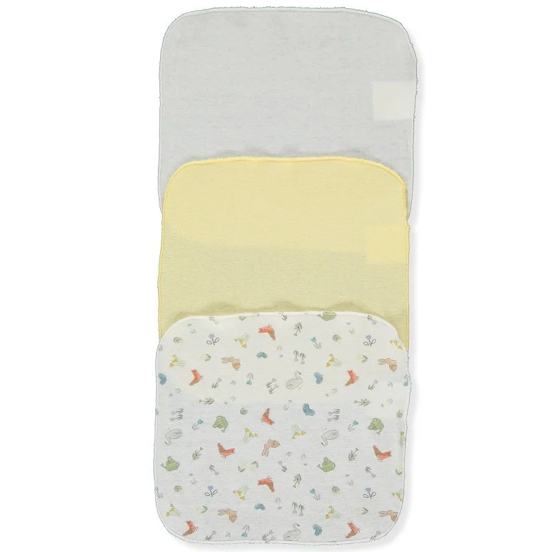 C1058 Кърпи 3 бр HAPPY GARDEN жълт 20X20CM