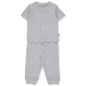 F1298 Ажурна пижама 2 ч BASIC 24 сив 0-1M 56CM