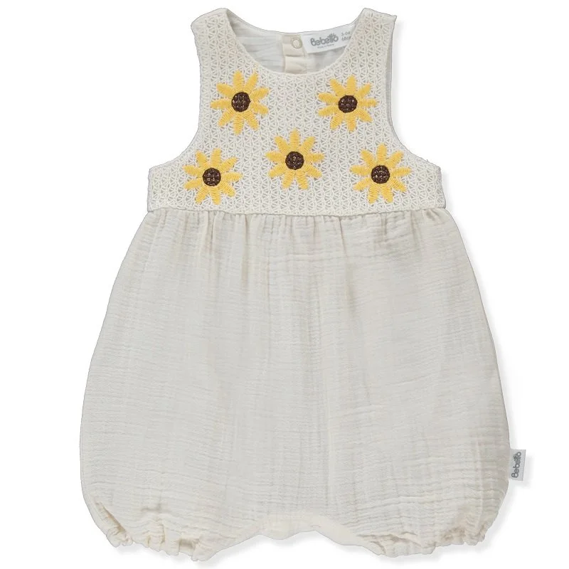 K4382 Гащеризон ETHNIC DAISY бежов 6-9M 74CM