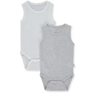 T3386 Боди-потник 2 бр BASIC 24 сив 12-18M 86CM