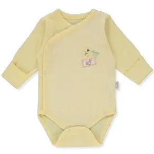 T3404 Боди д.р. HAPPY GARDEN жълт 1-3M 62CM