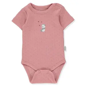 T3460 Боди к.р. HAPPY PANDA розов 0-3M 62CM