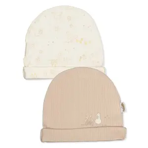 C1109 Шапка 2бр farm Бежов 0-6м/43см