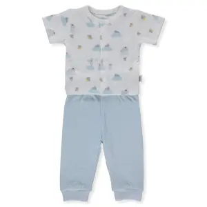 F1427 Пижама 2ч stars and koalas Син 0-1м/56см