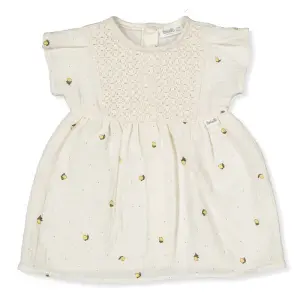 K4772 Рокля sweet lemon Тъмно Екрю 18-24м/92см