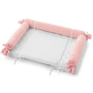 MUSLIN Повивалник текст. 97х47х15 pink lady