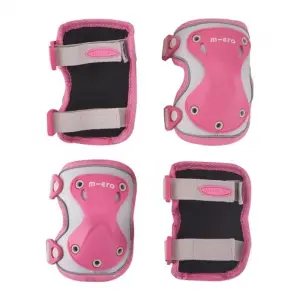 Micro Наколенки/Налакътници reflective Pink М